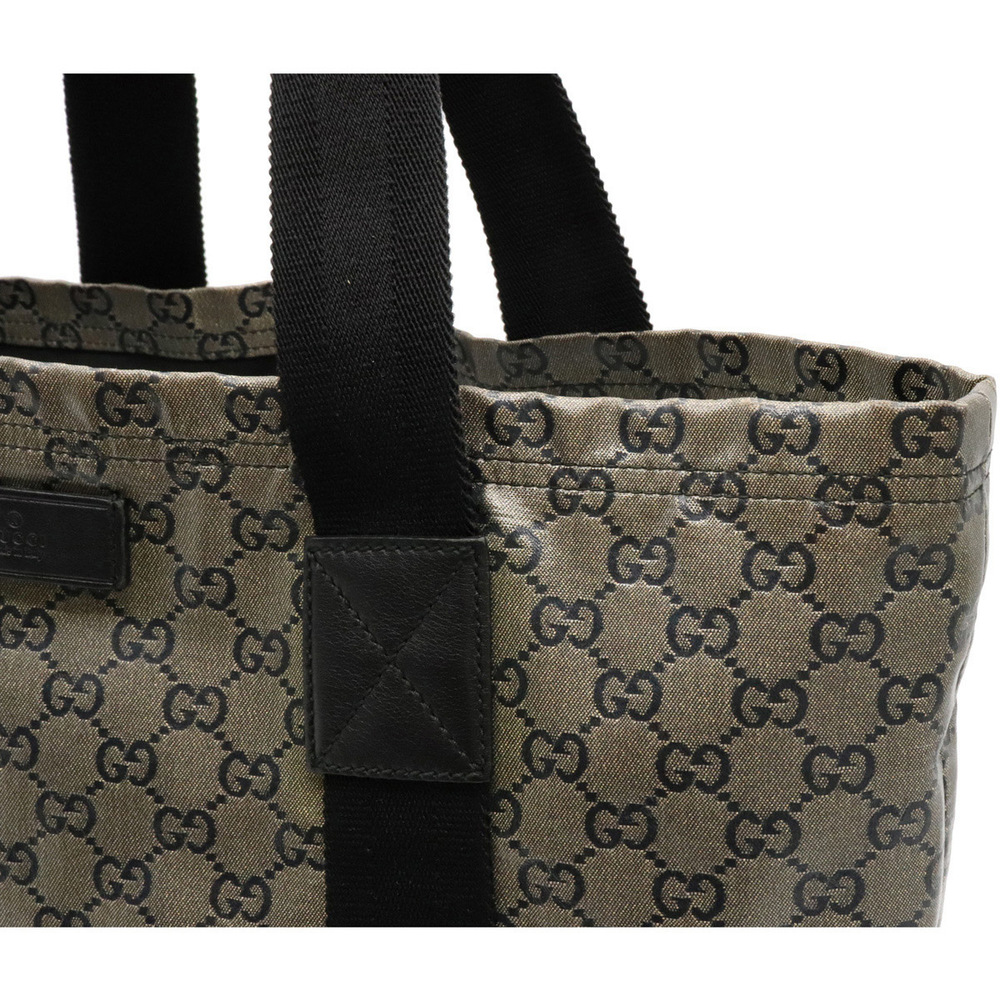 Gucci GG Crystal Tote Bag Gray Black - Picture 6 of 8